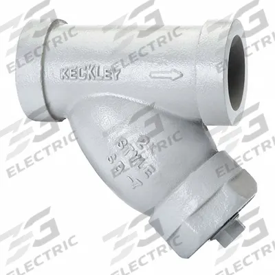 KECKLEY Y Strainer: 3/8 in, Socket, Perforated, 0.0625 in Screen Size, Carbon Steel - Carbon Steel Y Strainers