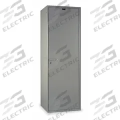 HALLOWELL Wardrobe Locker: 24 in x 22 in x 72 in, 1 Tiers, 1 Units Wide, 16 ga Panel, Solid (MPN HTC422-1AS-PL). Key specifications — attr117756: Light Gray; attr65838: HALLOWELL.