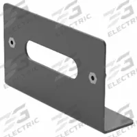 CODE 3 Lighting Bracket: Mounting Bracket, Black, Aluminum, 1 in Lg, 2 3/16 in Ht, 3 3/4 in Wd (MPN XT3LBKT). Key specifications — Color: Black; Brand: CODE 3; Material: Aluminum; Product Type: Mounting Bracket.