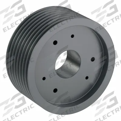 APPROVED VENDOR V-Belt Pulley: 5V1250, 8 Groove, 12.5 in OD, Bushed Bore - Bushed-Bore Cast-Iron Wedge V-Belt Pulleys
