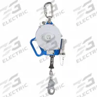 3M DBI-SALA Self Retracting Lifeline: Steel Snap Hook Anchor, Harness Steel Carabiner, 30 ft Line (MPN 3400145). Key specifications — Brand: 3M DBI-SALA; ANSI SRL Class (2021): Class 1; ANSI SRL Type: SRL; RFID Equipped: Yes; Lifeline Material: Stainless Steel; Series: Sealed-Blok; Sealed: Yes; Anchorage End Connection Type: Snap Hook.