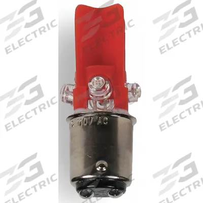 EDWARDS SIGNALING Compact LED Bulb: LED, Double Contact Bayonet (BA15d), (T) Tubular, T3-1/4 - BA15d Double-Contact Bayonet Base Lamps