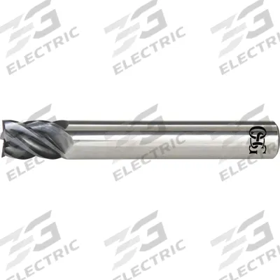 OSG Square End Mill: Carbide, EXO Coated, 5 Flute, 3/4" Mill Dia, 15/16" LOC - Reduced-Neck Fast-Cutting Carbide Square End Mills for Stainless Steel & Super Alloys
