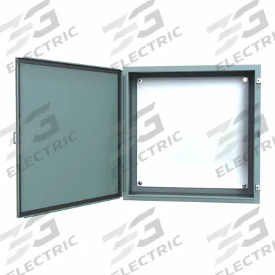 HAMMOND Electrical Enclosure: Steel, 30 in x 30 in x 12 in, NEMA 12/13, w/Panel - Steel Dust-Tight Enclosures