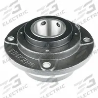 TIMKEN Flange Mount Bearing: Tapered Roller, 1 15/16 in Bore, Cast Iron, Concentric Collar, Circular (MPN E-PF-TRB-1-15/16). Key specifications — Bore Type: Cylindrical; Brand: TIMKEN; Lubricant Material: NLGI 2 Lithium Complex Grease; Mounting Bolt Size: 7/16 in; Split Housing: Not Split; System of Measurement: Inch.