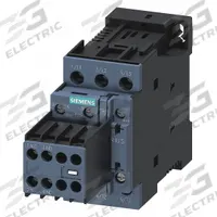SIEMENS IEC Power Contactor: Non-Reversing, 3 Poles, 3NO Contacts, 12 A, 24V DC Coil (MPN 3RT20241BB44). Key specifications — Brand: SIEMENS; Integrated Surge Suppression: No.