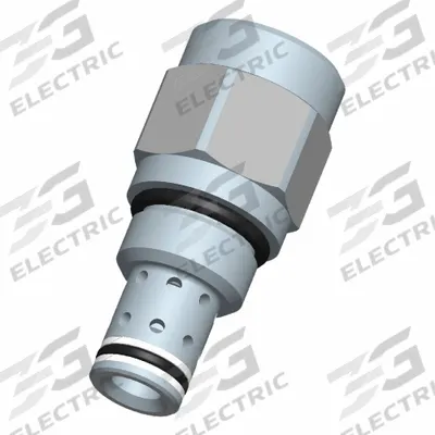 BUCHER HYDRAULICS Cartridge Valve: Screw-In, Screwdriver Adjustment, C10-20 Valve Cavity Size - Pressure Control Cartridge Valves