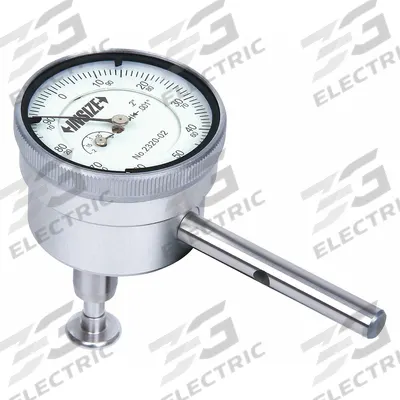 INSIZE Back Plunger Dial Indicator: 0 in to 0.2 in, Inch, Back Plunger - Continuous Reading Flat Back Dial Indicators