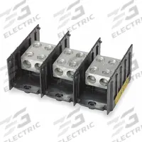 BUSSMANN Power Distribution Block: Open, Lug, Lug, 6 AWG – 350 kcmil For Line Side Wire Sizes (MPN 16500-3). Key specifications — attr1361688: Surface; attr1308686: BUSSMANN; attr1361672: Aluminum.