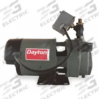 DAYTON Convertible Well Jet Pump: Cast Iron, Single Phase, 115/230V AC, 3/4 hp, 8 gpm, 120 ft Head (MPN 1D875). Key specifications — Brand: DAYTON; Rated Voltage: 115/230V AC; Includes: Motor; Ejector Included: No Ejector Included; Ejector: Not Included.
