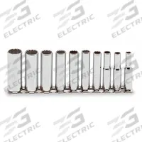 PROTO Socket Set: 1/4 in Drive, 10 Piece, 12-Point, SAE, 3/16 in to 9/16 in (MPN J47100). Key specifications — attr1224269: 1/4 in; attr1204685: Tether Ready; attr1204650: 3/16 in to 9/16 in; attr1204673: Socket Bits Not Included; attr1204688: PROTO; attr1206170: Deep Sockets.