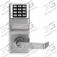 TRILOGY BY ALARM LOCK Electronic Keyless Lock: Keypad, Chrome (MPN DL5200IC US26D). Key specifications — Product Type: Electronic Keyless Lock; Manufacturer Part Number: DL5200IC US26D; Access Method: Keypad; Lever Style: Clutch.