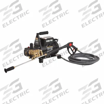 MI-T-M Electric Pressure Washer: Carry, 120 V – Single-Phase, 1,000 psi, 2 gpm - Cold Water Pressure Washers