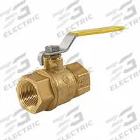 JOMAR VALVE Manual Two-Way Ball Valve: 2 1/2 in, Brass, Straight, Press x Press, Full Port Ball Port (MPN 100-709). Key specifications — Brand: JOMAR VALVE; Handle: Locking Lever.