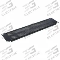 VIDEO MOUNT PRODUCTS Blank Space: 2 Rack Units, 19 in Overall Wd, 3 1/2 in Overall Ht, Black, Steel (MPN ER-2BV). Key specifications — Brand: VIDEO MOUNT PRODUCTS; Product Type: Blank Panel; Color: Black; Material: Steel.