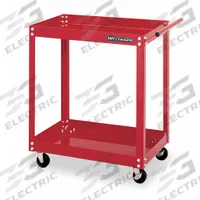 WESTWARD Utility Cart: 100 lb, 27 in L x 18 in W Shelf, 30 in L x 18 in W x 33 in H Overall Dim, Red (MPN 2CZY4). Key specifications — Caster/Wheel Configuration: (4) Swivel; Brand: WESTWARD.