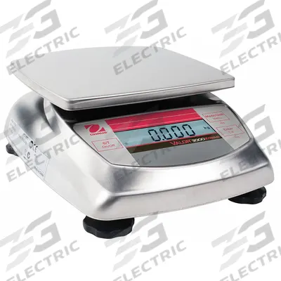 OHAUS Food Scale: 5 3/4 in Weighing Surface Dp, 6 1/4 in Weighing Surface Wd - Food Scales