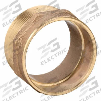 NIBCO Sweat Fitting Adapter: 2 in CTS x 2 in Pipe, Cup x MNPT, Bronze (MPN 804 2) - Drain, Waste & Vent Wrot Copper & Bronze Tube Fittings