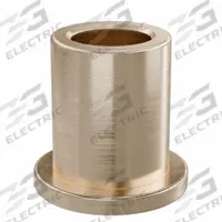 Flanged Sleeve Bearing: Bronze, SAE 841, 6 mm Bore, 9 mm OD, 12 mm Lg, -35°F to 300°F, 10 PK (MPN FFM0609-12B). Key specifications — System of Measurement: Metric; Material Grade: SAE 841; Flange Type: Flanged; Brand: OILITE.