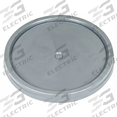 BASCO Pail Lid: Gasketed/Snap-On/Tear Tab, 12 1/4 in Overall Dia, Gray, Plastic - Tear Tab Lids