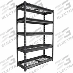 APPROVED VENDOR General Purpose Boltless Metal Shelving: Standalone, Extra Heavy Duty, 48 in x 18 in (MPN ATLAS481872-5D2000). Key specifications — Finish: Powder Coated; Maximum Post Load Capacity: 10000 lb; Decking Material: Steel; Color: Dark Grey; Beam Profile: Standard; Brand: APPROVED VENDOR; Duty Rating: Extra Heavy Duty; Side Panel: Open.