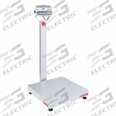 OHAUS Industrial Bench Scale: 24 in x 24 in, IP67/IP68, Column-Mounted - Bench Scales with Column-Mounted Indicator