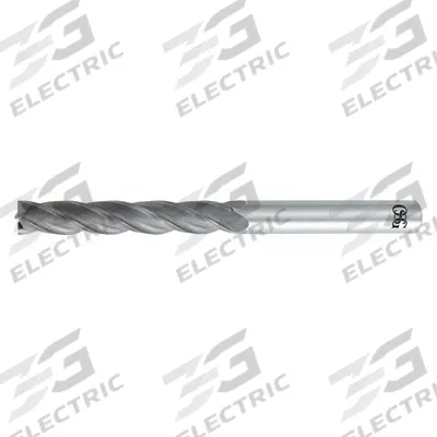 OSG Square End Mill: Carbide, TiCN Coated, 4 Flute, 3/16" Mill Dia, 1" LOC - General Purpose Carbide Square End Mills