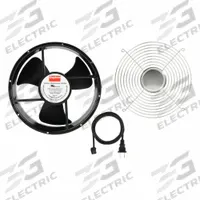 DAYTON Axial Fan: 10 in Dia, 3 1/2 in Dp, IP20, Aluminum, 120V AC, Terminals (MPN 786EW6). Key specifications — Brand: DAYTON; Includes: Steel Wire Guard.