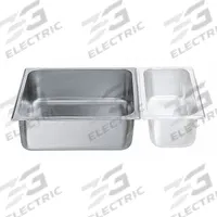 SPRING USA Food Pan: Two-Thirds Size, Rectangular, 1.8 ga Gauge, 9.38 qt Capacity, 4 in Overall Dp (MPN 521-66/23). Key specifications — Brand: SPRING USA; Dishwasher Safe: Yes; NSF Certified: No; Product Type: Food Pan; Manufacturer Part Number: 521-66/23.