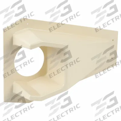 PAWLING Door Knob Protector: 11 1/4 in Lg, 6 1/8 in Wd, 3 in Projection, Ivory - Tapered Door Knob Protectors