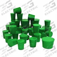 Stopper: Neoprene, 11 1/2 Stopper Size, 50 mm Bottom Dia, 63 mm Top Dia, 25 mm Overall Ht, Green (MPN NST11A-S). Key specifications — Brand: UNITED SCIENTIFIC SUPPLIES INC; Color: Green; Stopper Size: 11-1/2; Material: Neoprene.