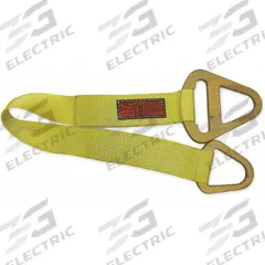 STREN-FLEX Web Sling: Type 1, Nylon, Triangle & Choker Link, 2 Plies, 3 ft Sling Lg, 16 in Eye Lg (MPN TCS2-906-3). Key specifications — attr993854: STREN-FLEX; attr993884: Fully Sewn; attr993857: Yellow; attr1028218: Wear-Resistant Tag; attr1028219: Fully Sewn.
