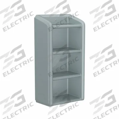 CORTECH Shelf/Step: Gray, 49 in Overall Ht, 25 in Overall Wd, 14 in Overall Dp - Wall-Mounted Shelves