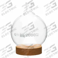 APPROVED VENDOR Boiling Flask: 2 L, Colorless, Round, 24/40 Compatible with Stopper Size (MPN FRB057-2000). Key specifications — Shape: Round; Body Color: Colorless; Brand: APPROVED VENDOR; Compatible with Stopper Size: 24/40; USP Specification: Type I.
