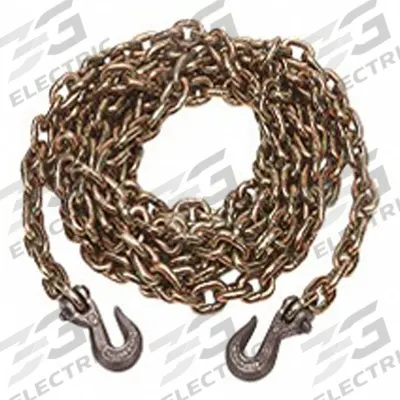 KINEDYNE Straight Chain: 20 ft Overall Lg, Forged Alloy Steel, Welded, 0.99 lb Wt per Foot - Tie Down Chains