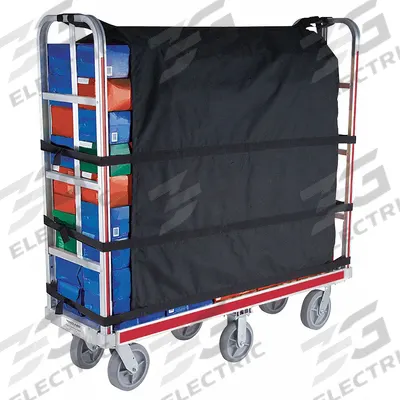 MAGLINER Containment Curtain: 1,500 lb Load Capacity, 48 3/4 in Overall Lg, 102 in Overall Wd - Containment Curtains for Narrow Tall-Handle Aluminum-Deck Platform Trucks
