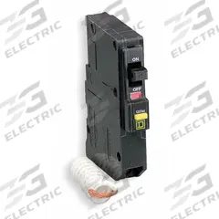 SQUARE D Miniature Circuit Breaker: 25 A, 120V AC, Single Phase, 10kA at 120V AC, 1 Poles (MPN QOB125EPD). Key specifications — Phase: Single; Amps: 25 A; AC Voltage Rating: 120V AC; Max. AIR Rating: 10kA at 120V AC; For Use With: QO Load Centers and NQ Panelboards; Brand: SQUARE D.