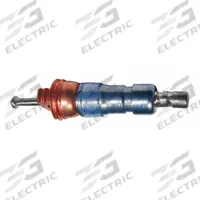 TRU-FLATE Hydraulic Accumulator Valve Core: Core Valve, 180° Valve Stem Angle, Straight, Chrome (MPN 38-810-100). Key specifications — Thread Size: 0.206-36; Valve Shape: Straight; Color: Chrome; Product Type: Core Valve; Standards: AN-809-1; Material: Brass; Brand: TRU-FLATE.