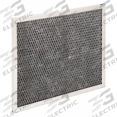 GRAINGER Range Hood Filter: 9 in x 11 in x 1 in, Aluminum - Kitchen Exhaust Fan Mesh Air Filters