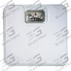TAYLOR Bathroom Scale: Mechanical, kg/lb, 10 1/2 in Weighing Surface Wd (MPN 20044014EXP). Key specifications — Brand: TAYLOR; Weighing Units: lb; IP Rating: Not IP Rated; Indicator Attachment: Integrated; Includes: White Mat; Readability: 1 kg/2 lb.