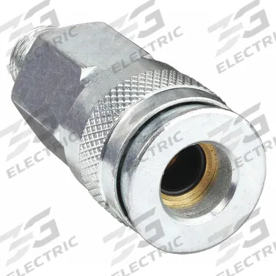 SPEEDAIRE Quick Connect Hose Coupling: 3/8 in Body Size, 1/4 in Hose Fitting Size - Universal Interchange Brass/Steel Quick-Connect Air Coupling Bodies