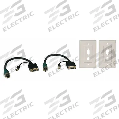 TRIPP LITE Trunk Cable Adapter: (1) VGA Female x (1) HDMI Female Adapter - Analog & Digital Video Splitters & Adapters