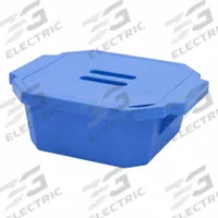 Ice Bucket with Lid: 2.5 L Capacity, Round, Polyurethane Foam, Blue, 5 1/8 in Overall Ht (MPN M16807-2001). Key specifications — Color: Blue; Material: Polyurethane Foam; Brand: MAGIC; Product Type: Ice Bucket with Lid; Shape: Round.