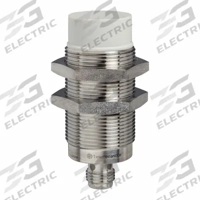 TELEMECANIQUE SENSORS Inductive Cylindrical Proximity Sensor: Built-in Connector, Unshielded - Cylindrical Sensors with Built-in Connectors