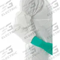 ANSELL Protective Sleeves: ISO 4, 10 Federal 209E Clean Room Class, Non-Sterile, Bound Seam, 180 PK (MPN BDSC-L). Key specifications — Color: White; Material: Polyethylene; Seam Style: Bound; Brand: ANSELL.