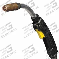 BERNARD MIG Gun: BTB-B Series, 400 A, 0.052 in, 15 ft, Miller-Compatible (MPN Q4015AE8HMC). Key specifications — For Rear Connection Type: Miller-Compatible; Contact Tip Series: Centerfire; MIG Gun Model: Q4015AE8HMC; For Gas Type: CO2 (Carbon Dioxide).