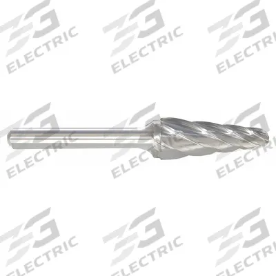 APPROVED VENDOR Carbide Bur: Ball-Nosed Cone, SL-3NF, Aluminum Cut, 3/8" x 1 1/16" Head - Aluminum-Cut Ball-Nosed Cone Burs
