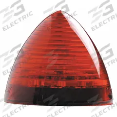 MAXXIMA Clearance Marker Light: Clearance Light, LED, Triangle, Surface Mount, Red, Grommet, IP67 (MPN M09105R). Key specifications — Lens Color: Red; Brand: MAXXIMA; Electrical Connection: PL-2 Connector; Lighting Technology: LED; Mount Type: Grommet; SAE Lens Code: P2.