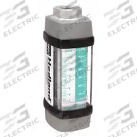 HEDLAND Mechanical Flowmeter: Water-Based Fluid Meter, Scale, Variable Area, Inline, Universal, NPTF (MPN H613A-015). Key specifications — Display Type: Scale; O-Ring Material: Viton; Includes Flow Rate Adjustment Knob: No; Includes Pressure Guage: No; Mounting Orientation: Universal; Unit Of Measure: Liters; Brand: HEDLAND; Accuracy: +/-2%.