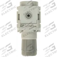 SMC Regulator: Die-Cast Zinc, 1/4 in NPT, 2.900755 psi to 29.0075 psi, 1 MPa Max Op Pressure, Knob (MPN AR20-N02-1Z-D). Key specifications — attr111664: No; attr111400: AR-D; attr111627: SMC.